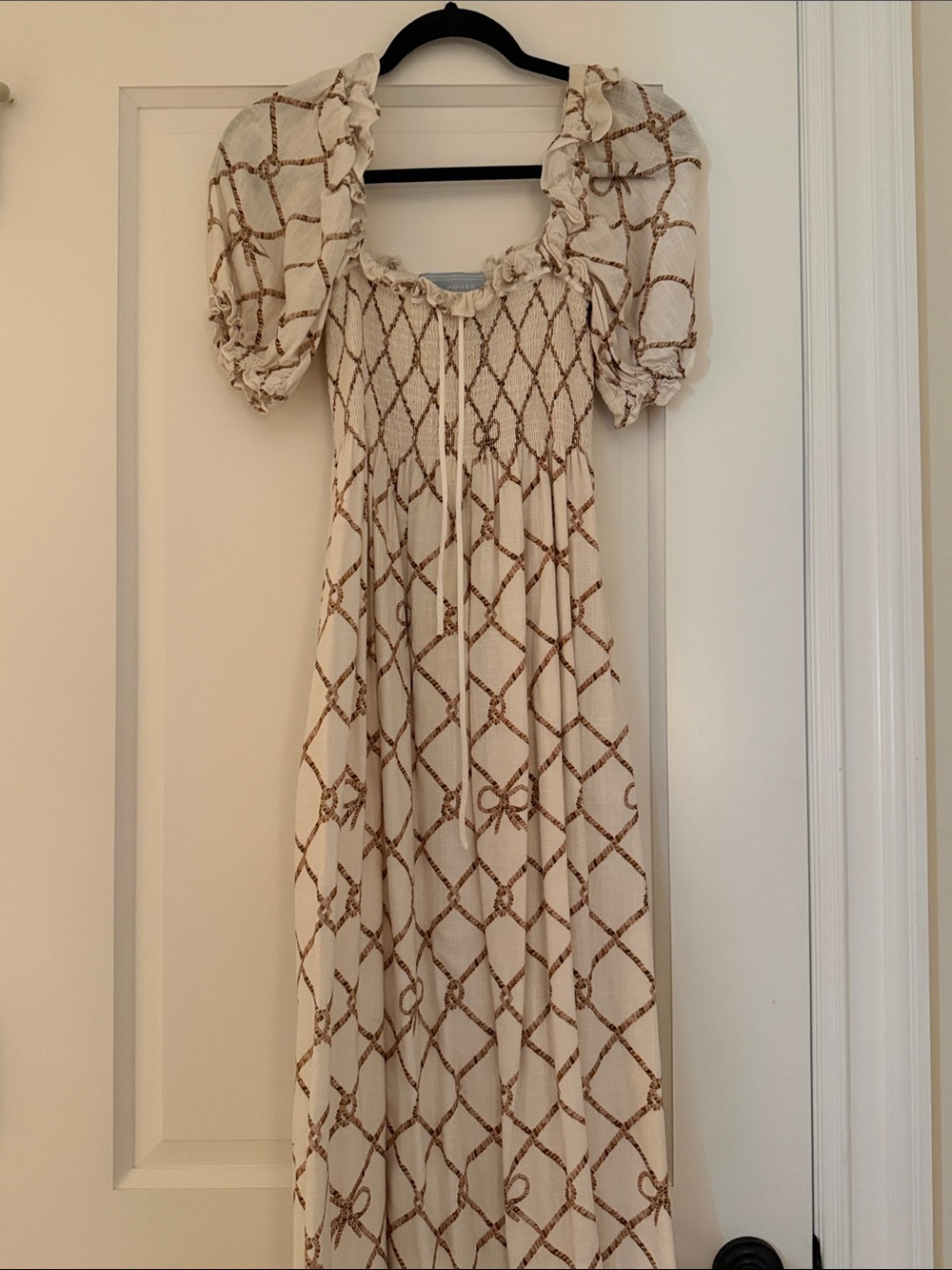 Hill House Home Scarlett Nautical Trellis Dress XS - Picture 2 of 2